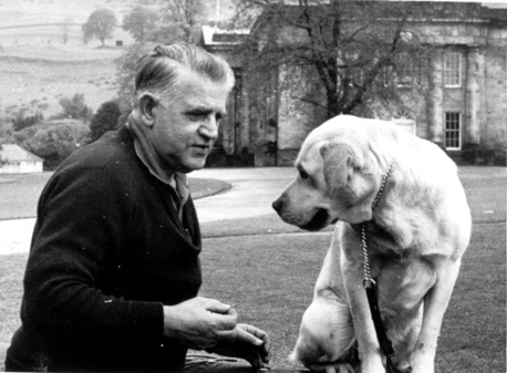 Alf with Rector's dog