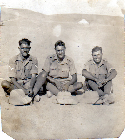 Alf and 2 others in desert
